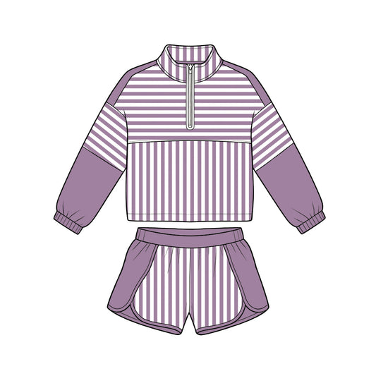 GLS0110组合 purple Yoga  girl summer skirt outfit  20 2619 preorder