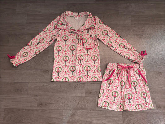 RTS GLS0117 adult nutcracker Christmas women  pajamas  SET OUTFIT 202608
