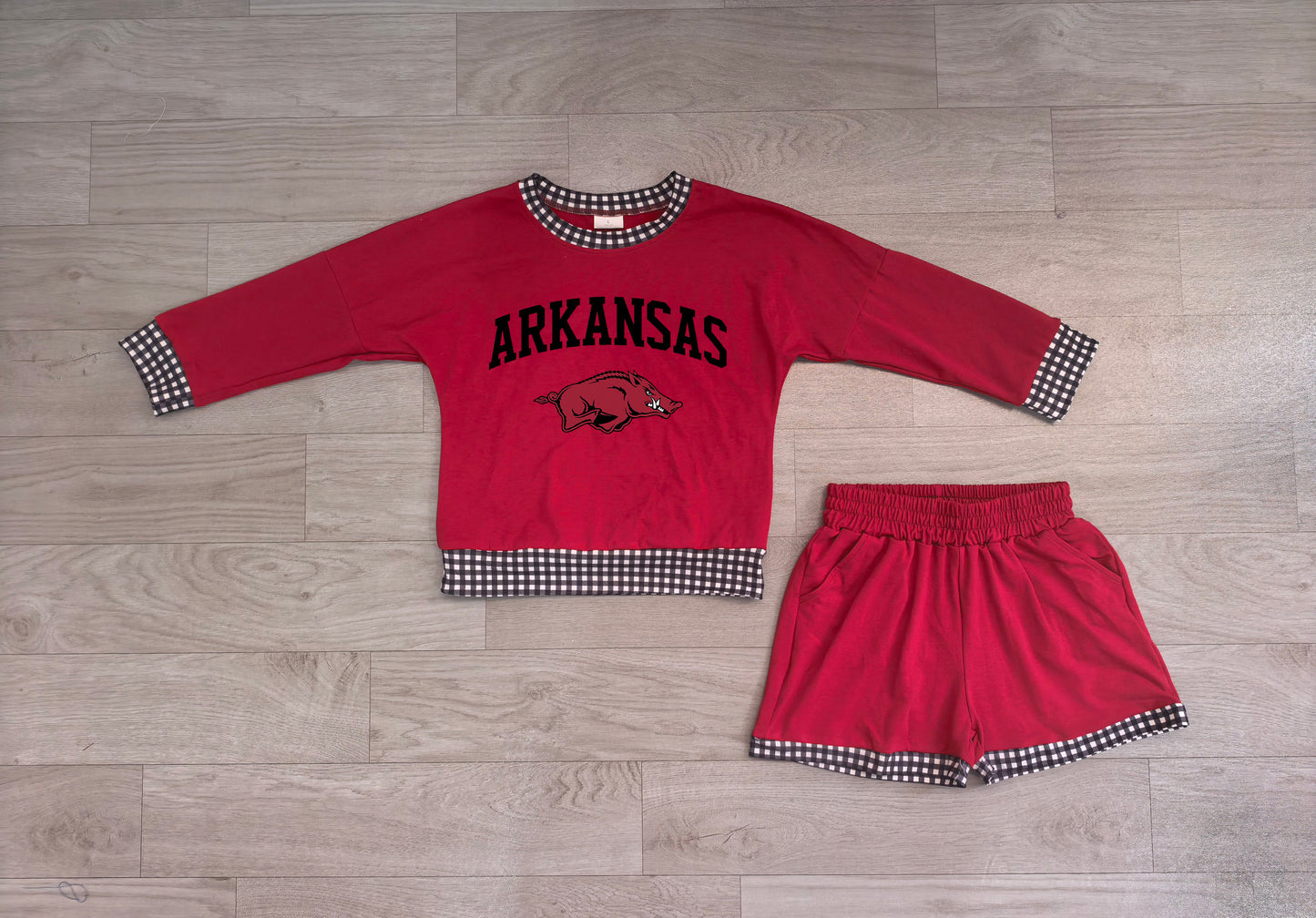 GLS0167 ARKANSAS vinyl TEAM girl summer skirt outfit  202619 preorder