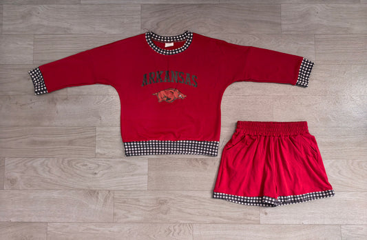 GLS0180 adult arkansasTeam women pajamas SET OUTFIT 202608 preorder