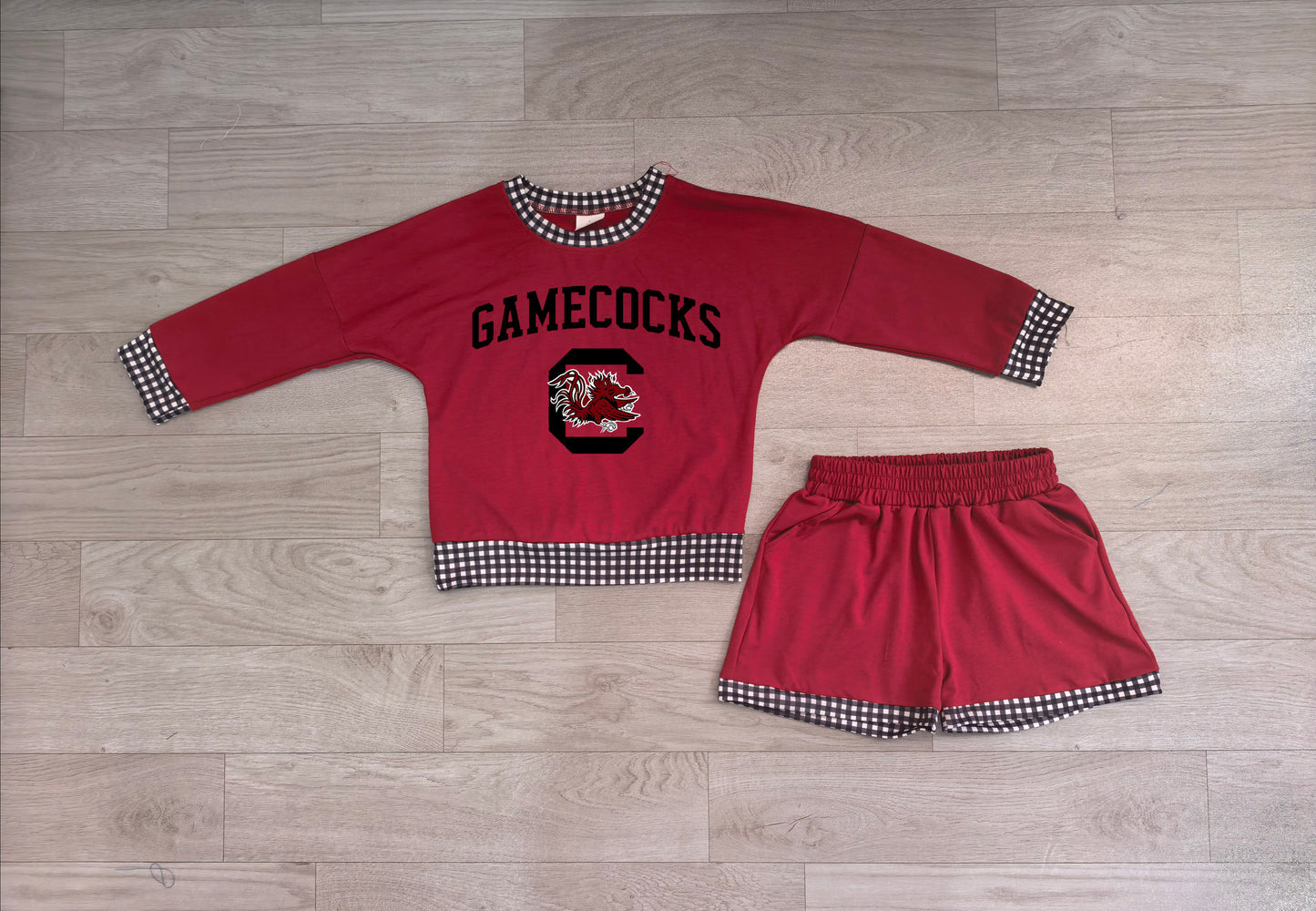 GLS0169 GAMECOCKS vinyl TEAM girl summer skirt outfit  202619 preorder