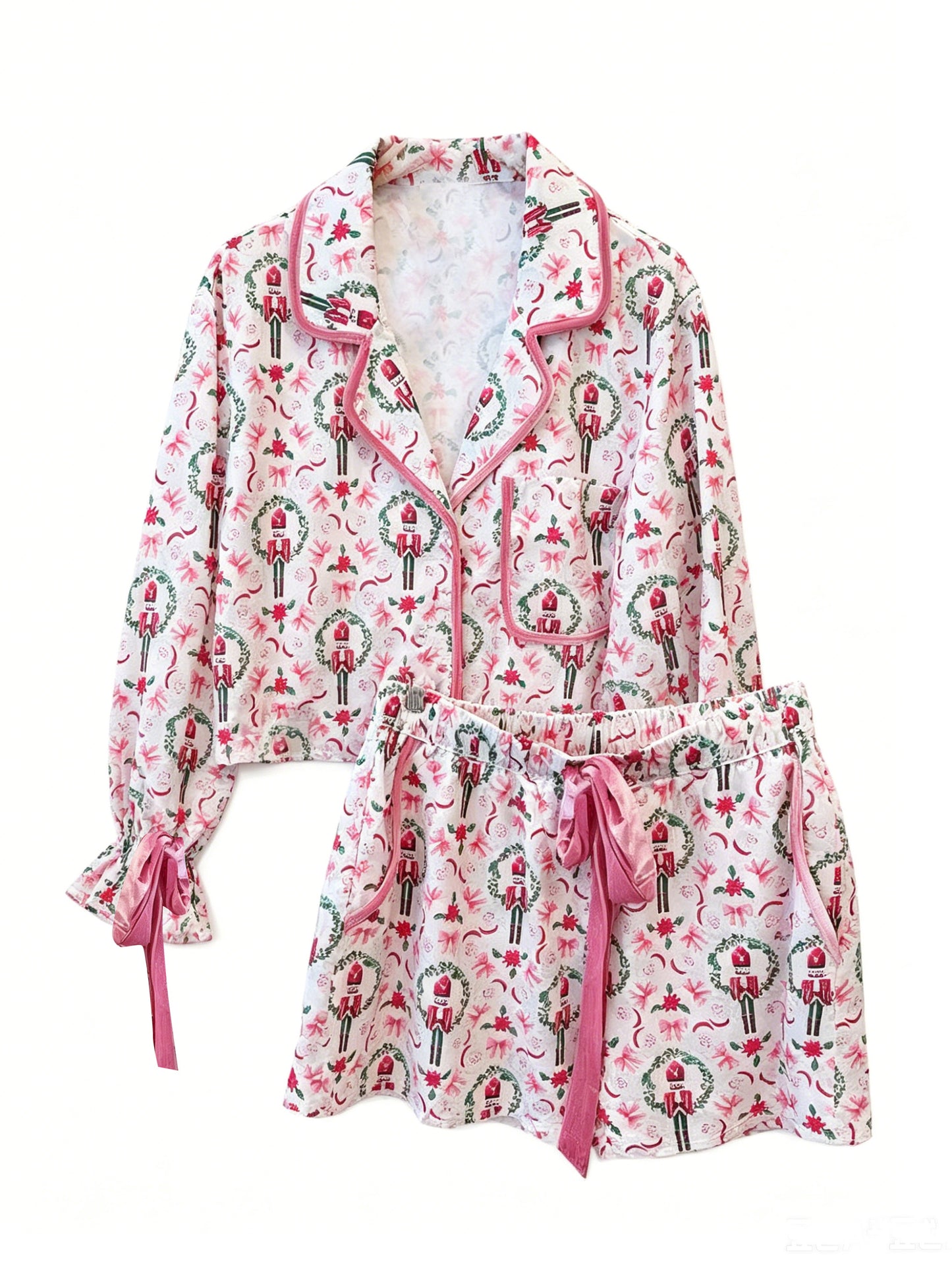 GLS0173 girl Christmas Nutcracker  pajamas skirt outfit  202608 preorder