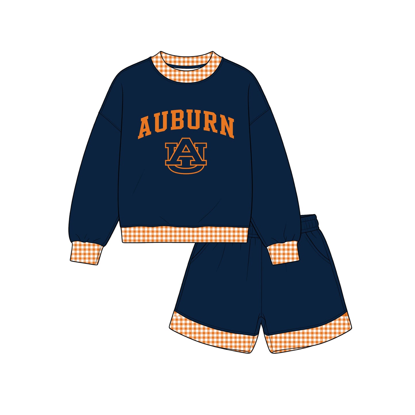 GLS0175 adult Auburn Team women pajamas SET OUTFIT 202608 RTS