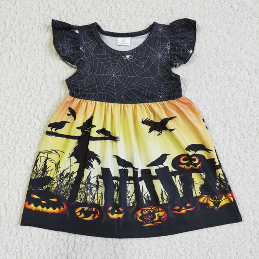 promotion GSD0118 RTS Halloween sleeves bat girl dress 202408 RTS