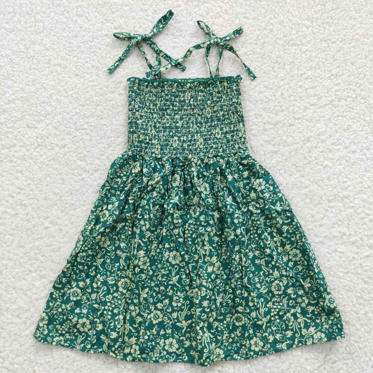 GSD0369 Smock Dress summer strapless tube top dress flower girl dress 20230518