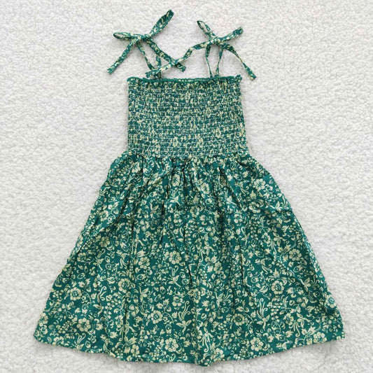 GSD0369 Smock Dress summer strapless tube top dress flower girl dress 20230518