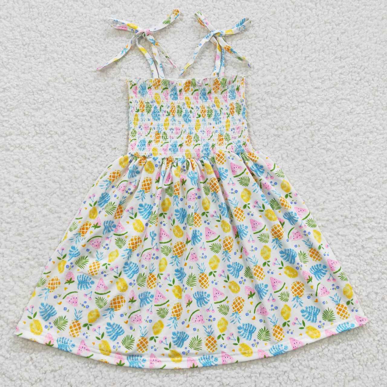 GSD0374 summer strapless tube top dress flower girl dress 20230411 RTS