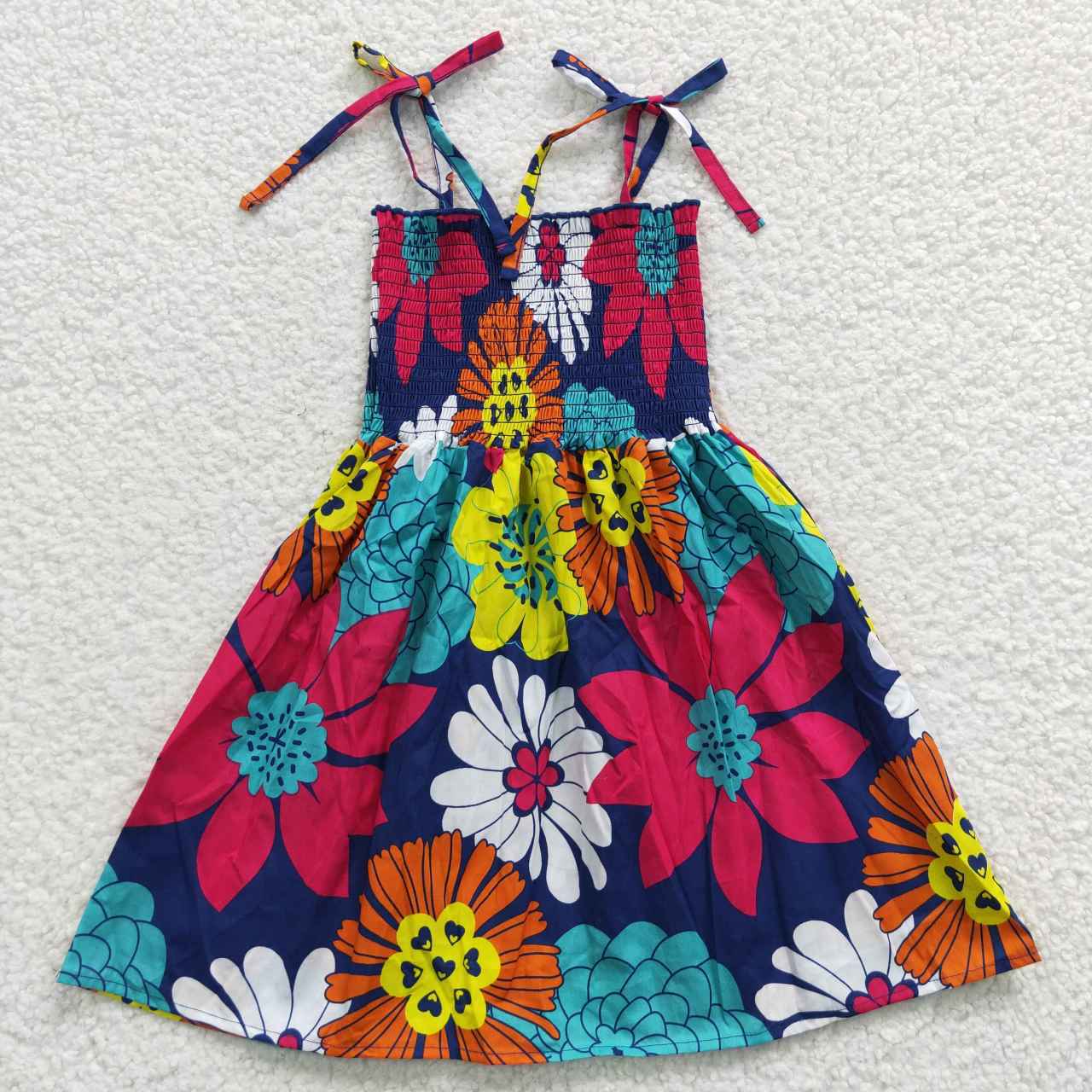 GSD0375 summer strapless tube top dress flower girl dress 20230518 RTS