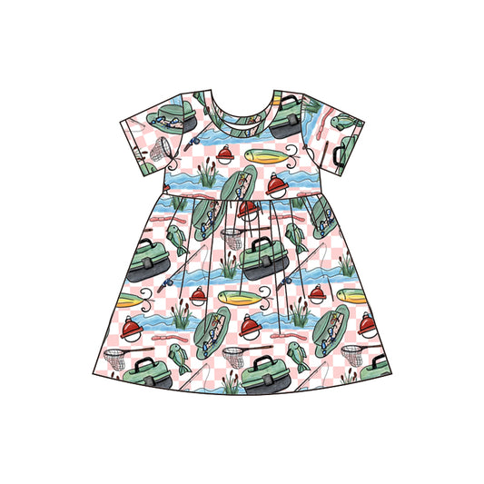 GSD0395 fishing short sleeve summer girl dress preorder 20230510 preorder