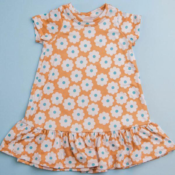 GSD0400 flowers sun short sleeve summer girl dress preorder 20230516 preorder