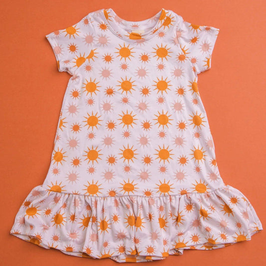 GSD0400 flowers sun short sleeve summer girl dress preorder 20230516 preorder