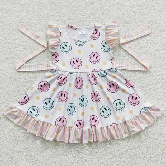 GSD0407 short sleeve smile summer girl dress 20230704 RTS