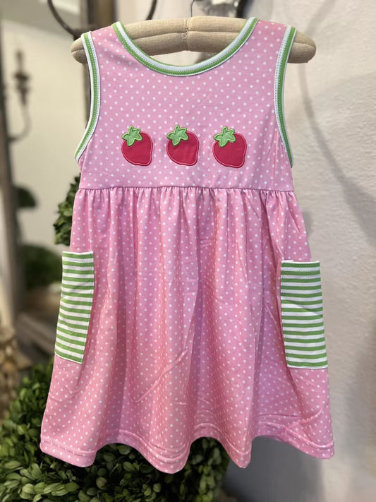 GSD0420 short sleeve summer fruit cherry girl dress preorder 20230530