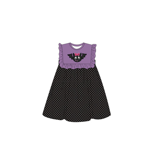 GSD0439 purple bat short sleeve girl dress preorder 20230623