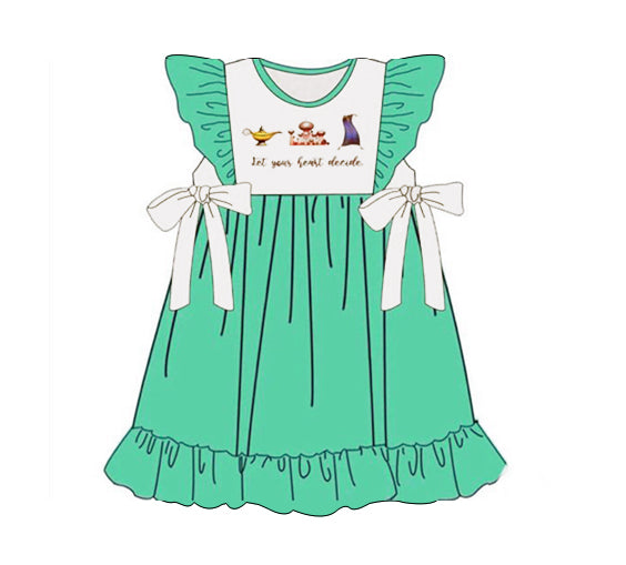 GSD0470 short sleeve cartoon princess girl dress preorder 20230722