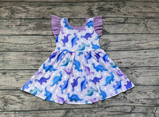 GSD0507 western mama's girl flowers short sleeve girl dress 20231018 preorder