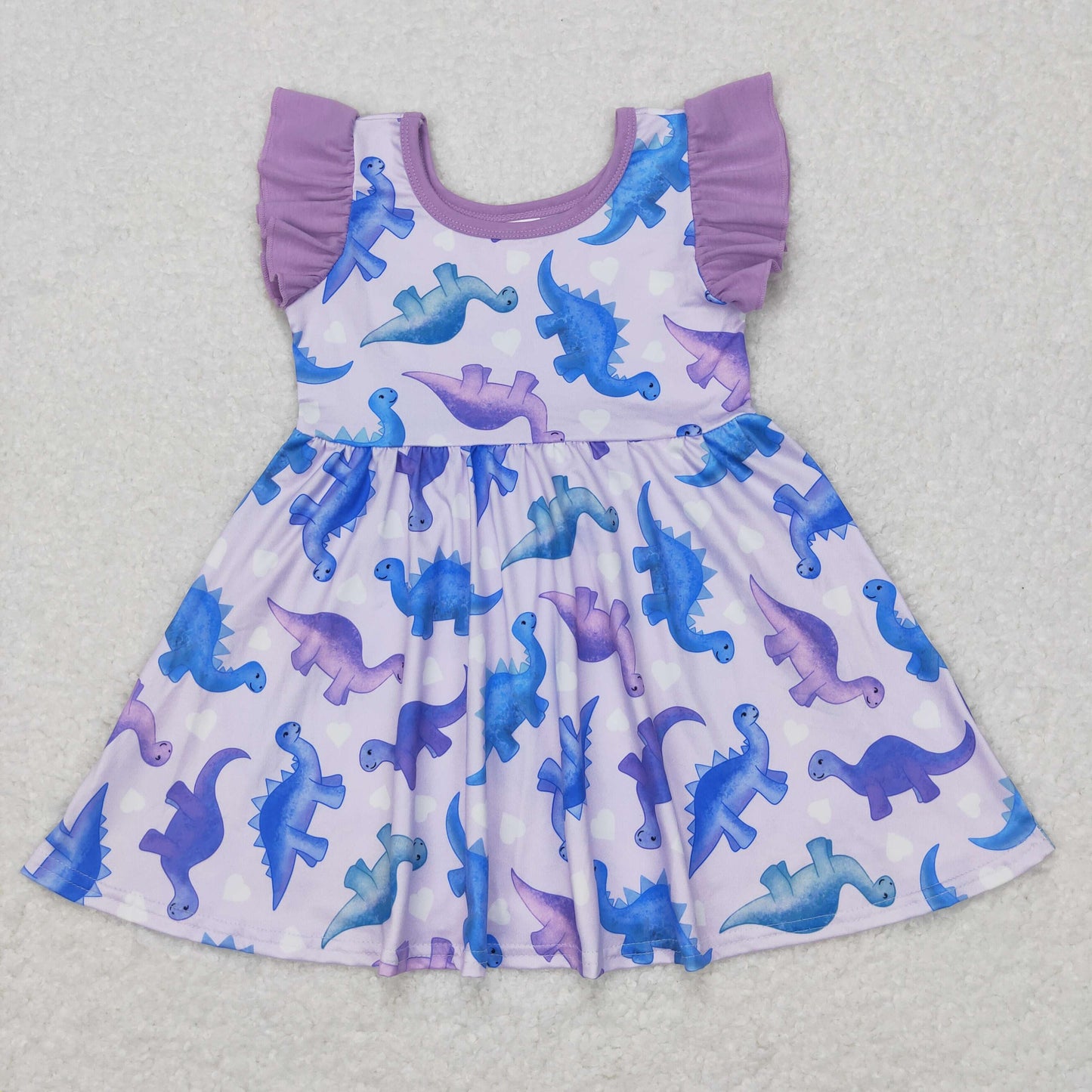 GSD0493 western dinosuar short sleeve girl dress 20231026 RTS