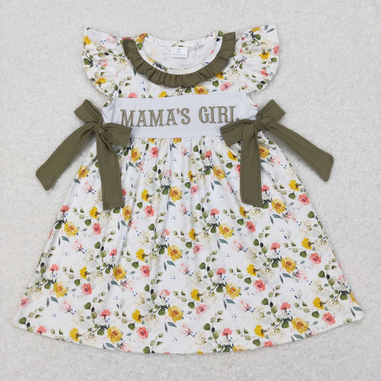 GSD0507 flower dress mama's girl short sleeve girl dress 20231107 RTS