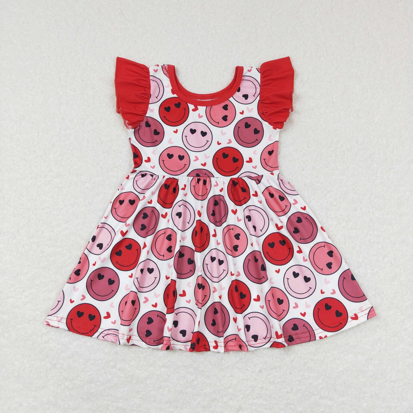 GSD0513 smile love short sleeve girl dress 20231121 RTS