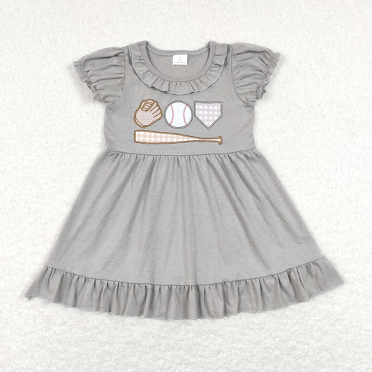 GSD0574 embroidery baseball girl dress 202312 RTS