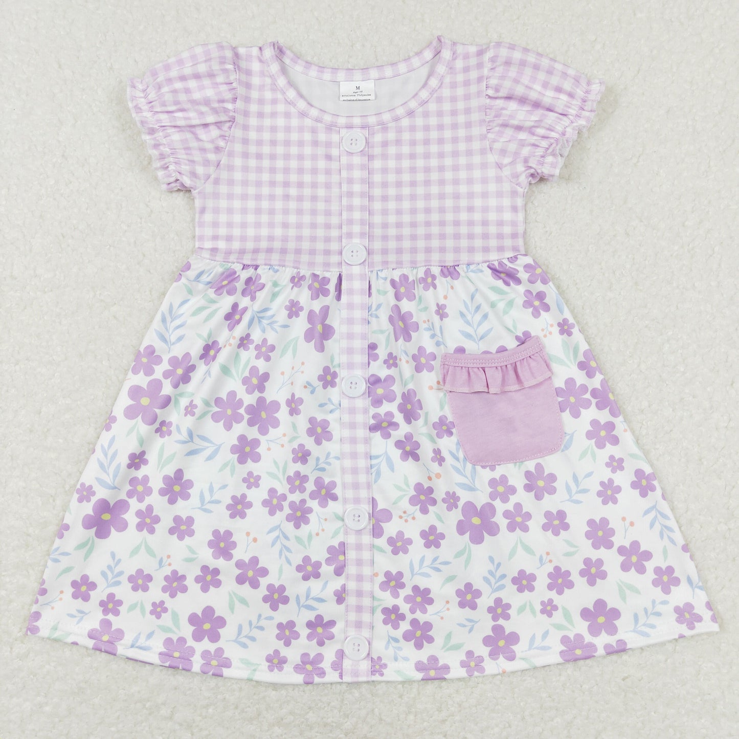 GSD0577 purple flower girl dress 202312 RTS