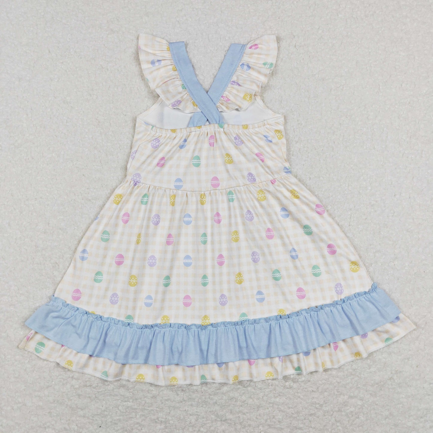 GSD0582 love colorful eggs Easter girl dress 202312 RTS