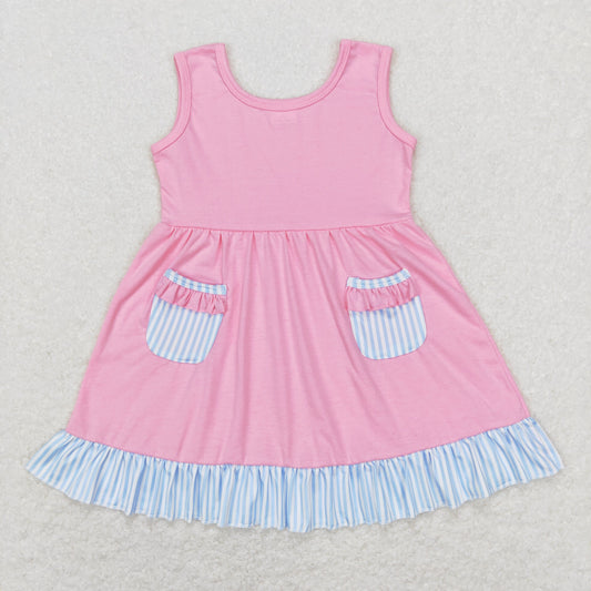 GSD0608 Pink cotton girl dress RTS 20212