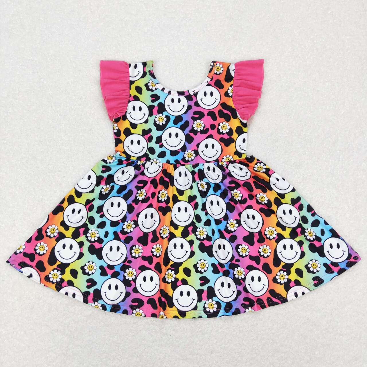 GSD0636 Smile flowers girl dress RTS