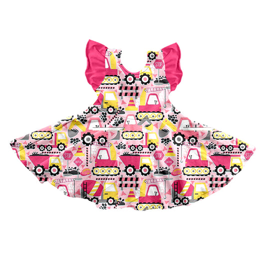GSD0638 western girl car short sleeve girl dress 20231130 preorder