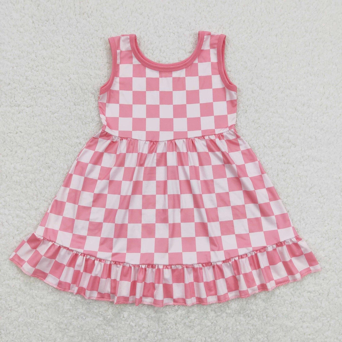 RTS GSD0659 checkerboard girl dress 202402