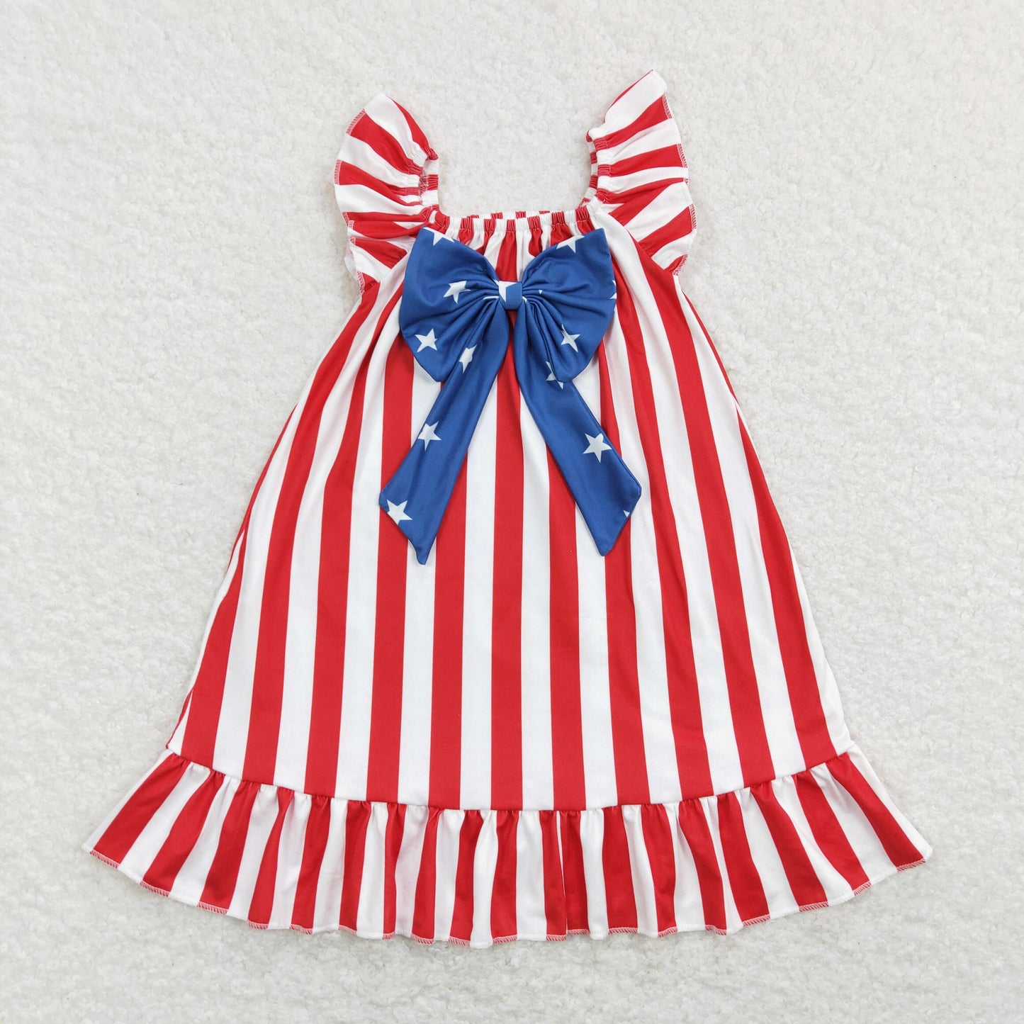 GSD0675 western July 4th stripe girl dress 202401