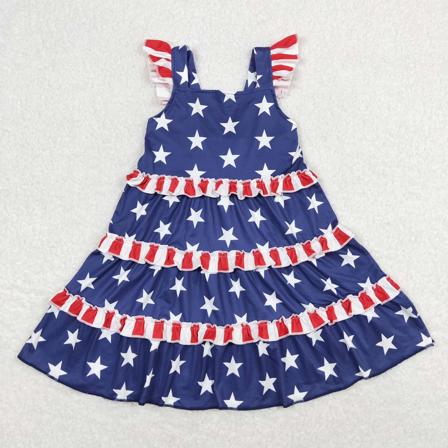 GSD0681 July 4th girl dress rabbit bunny Easter 202403 RTS