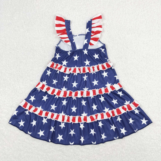 GSD0681 July 4th girl dress rabbit bunny Easter 202403 RTS