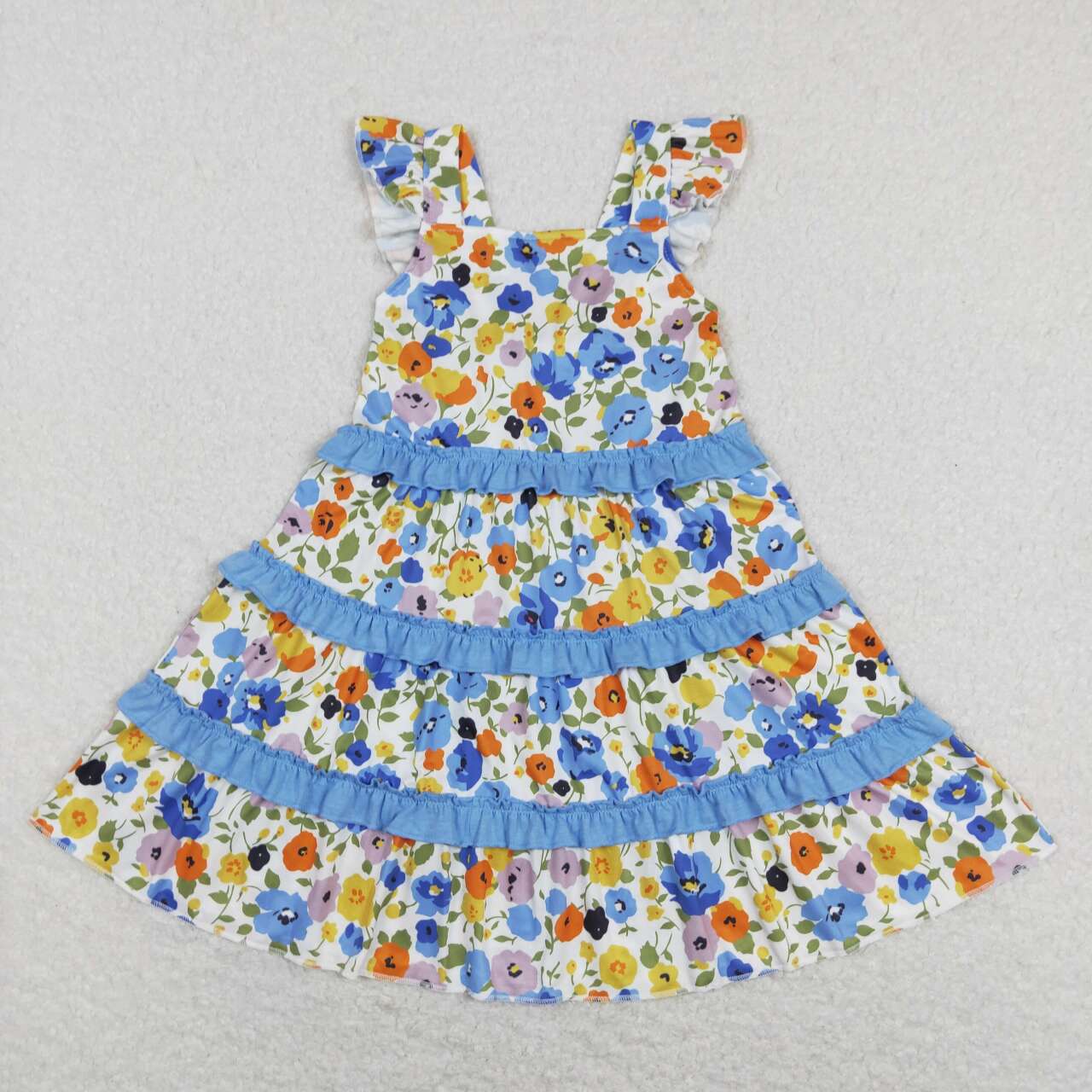 GSD0682 western flower cake dress girl dress 202401 RTS