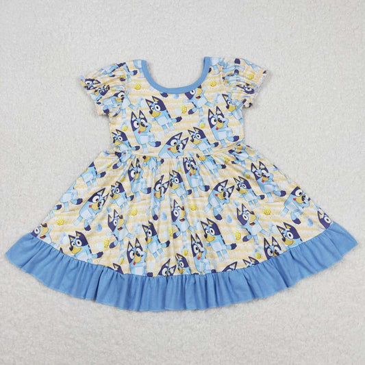 GSD0686 bluey dog cartoon girl dress RTS 202403