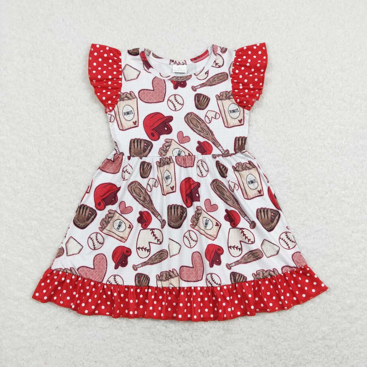 GSD0708 western love valentine girl dress 202401 RTS