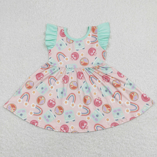 GSD0717 western flowers rainbow girl dress 202403 RTS