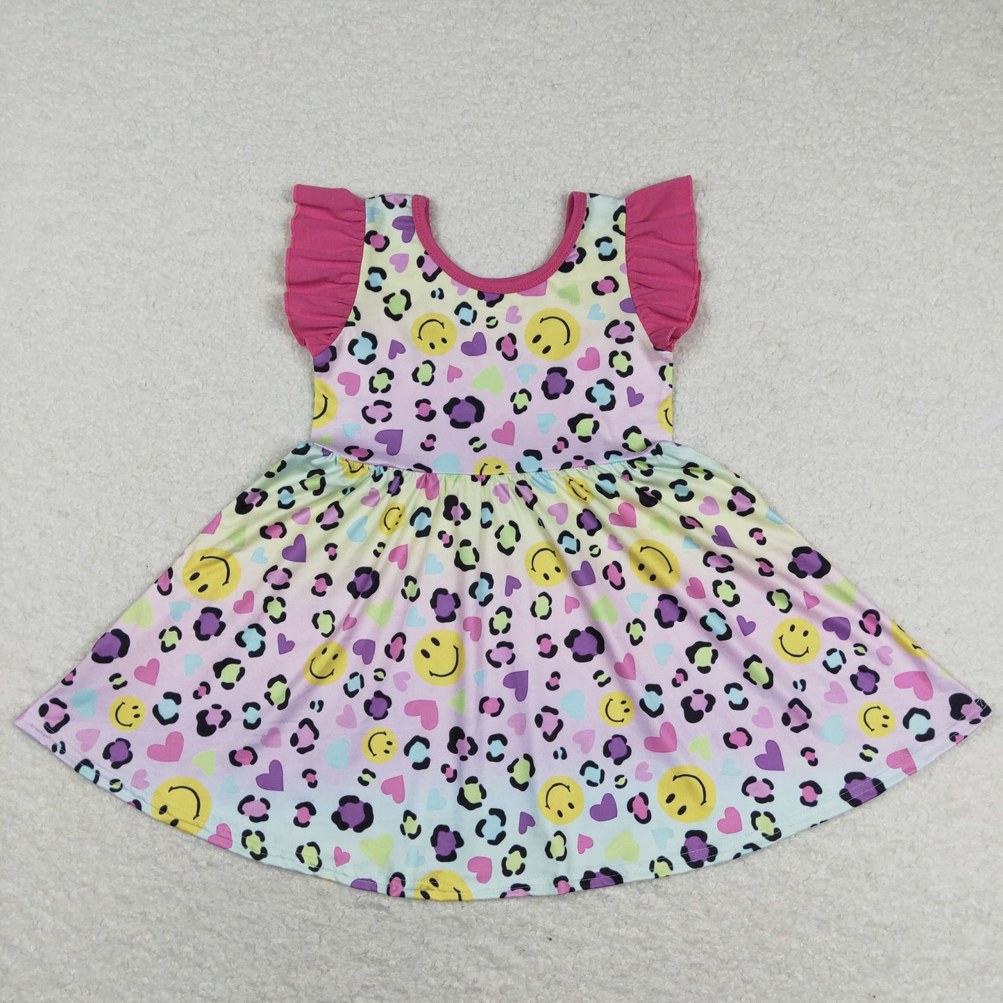 GSD0726 western leopard smile girl dress 202401