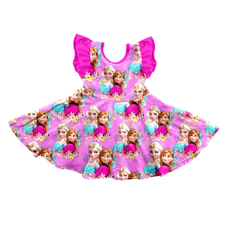 GSD0763 princess elsa ice girl dress 202401 preorder