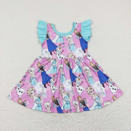 GSD0764 princess elsa ice girl dress 202401 RTS