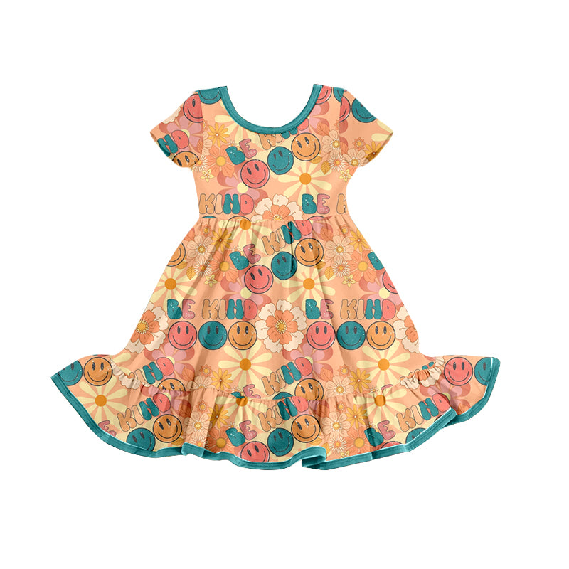 GSD0779 smile Be kind preorder girl dress 202312