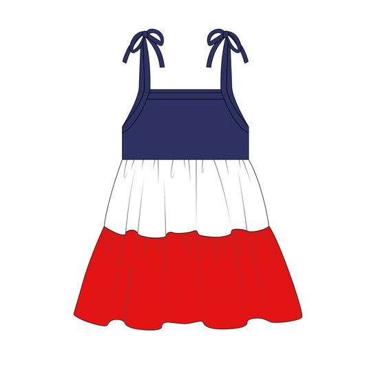 GSD0870 preorder 4th July girl dress 202402