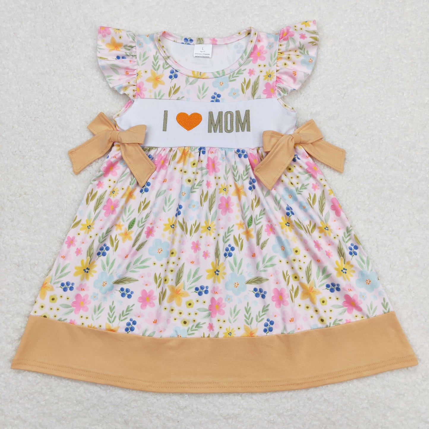 GSD0890 embroidered flowers girl dress 202403 RTS