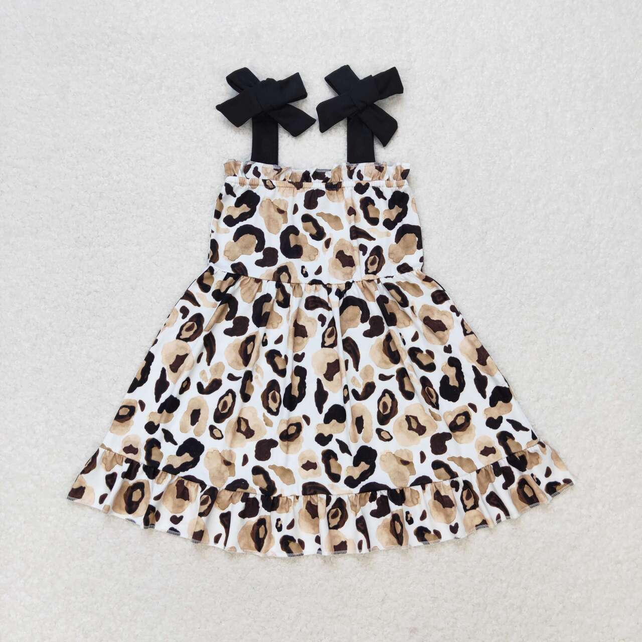 GSD0919 leopard girl dress 202405 RTS sibling