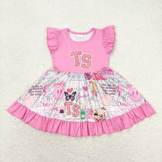 GSD0932 Taylor swift short sleeves girl dress 202405 RTS