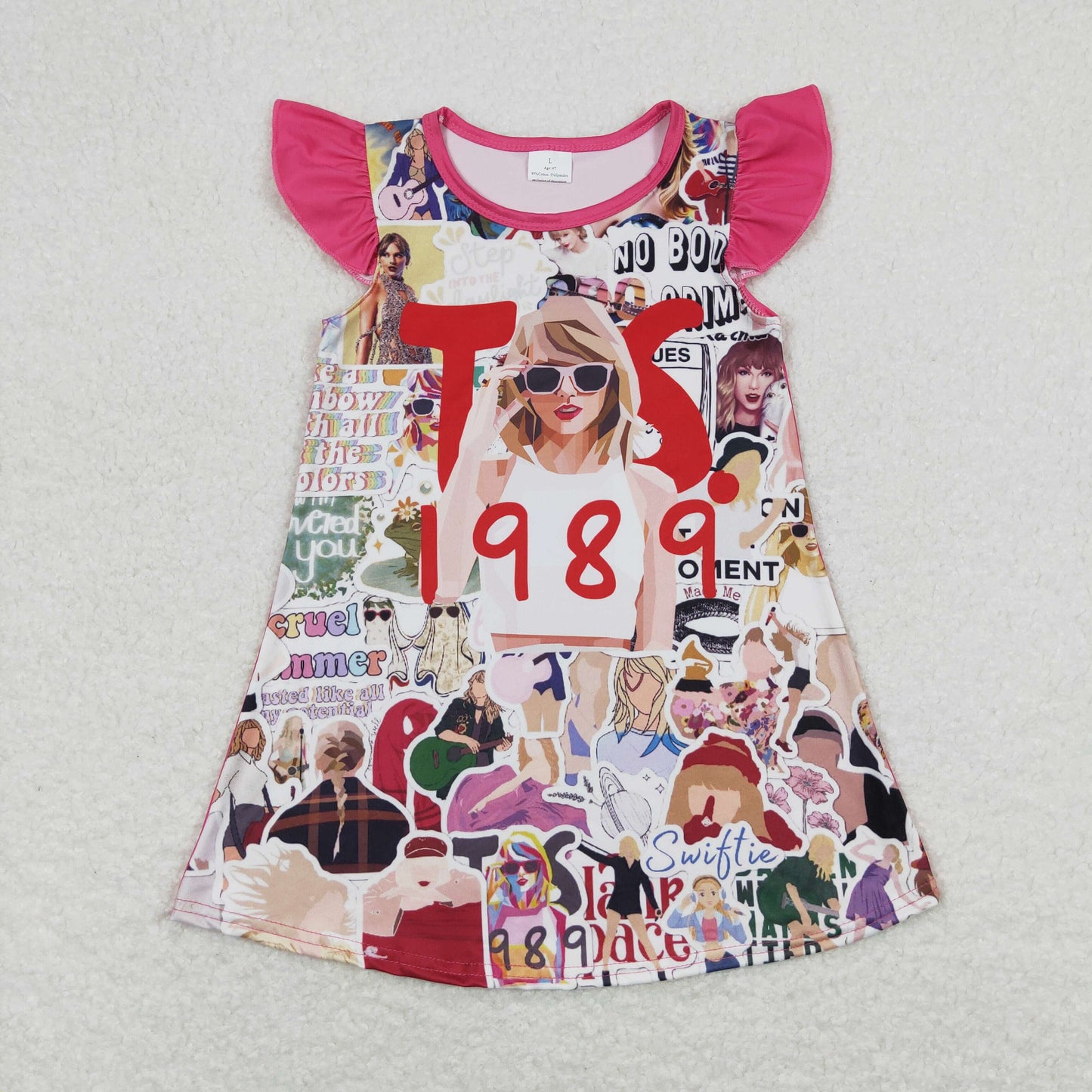 GSD1125 Swift short sleeves girl dress 202404  RTS