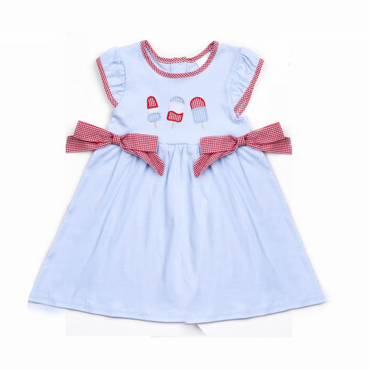 GSD1142 Ice pop short sleeves girl dress preorder 202403