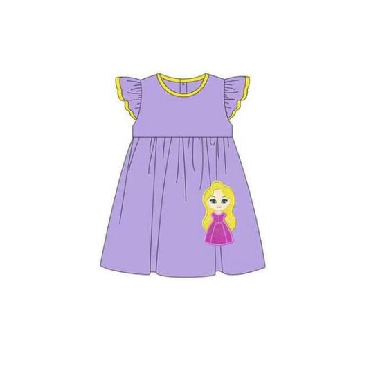 GSD1144 princess short sleeves girl dress MOQ 3