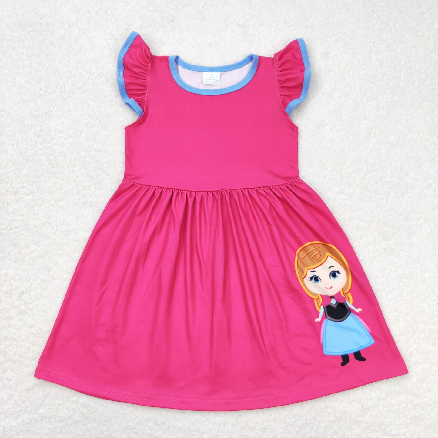 GSD1149 princess short sleeves girl dress  202404 RTS