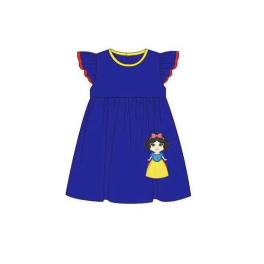 GSD1150 princess short sleeves girl dress preorder 202403